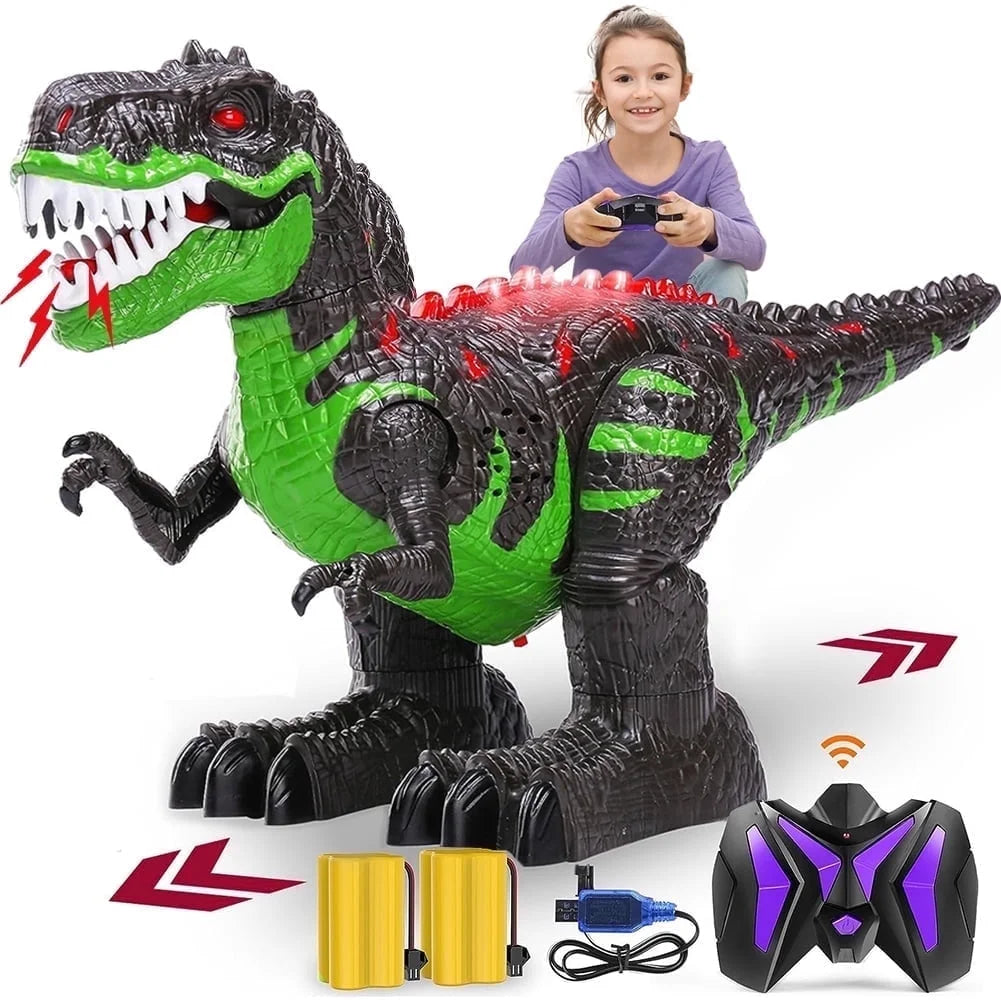 Remote Control Dinosaur Toys for Boys Girls, 2.4G RC Dinosaur Robot T-Rex with Light Sound, Kids Boy Toys Ages 3 4 5 6 7 8+ Year Old