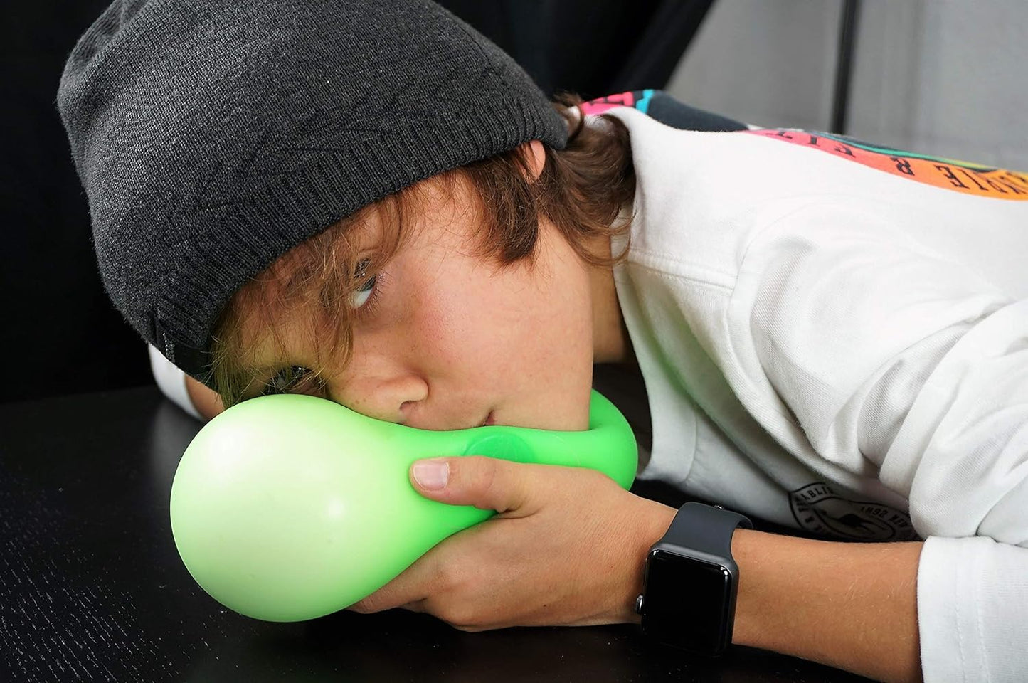 Giant Squishy Stress Balls (3 Toys Assorted) Fidget Balls for Kids. Stress Relief Therapy Autism ADHD Squeeze Toys. Sensory Tactile Office Desk Calming Objects. Bulk Stocking Stuffers. 5567-3P