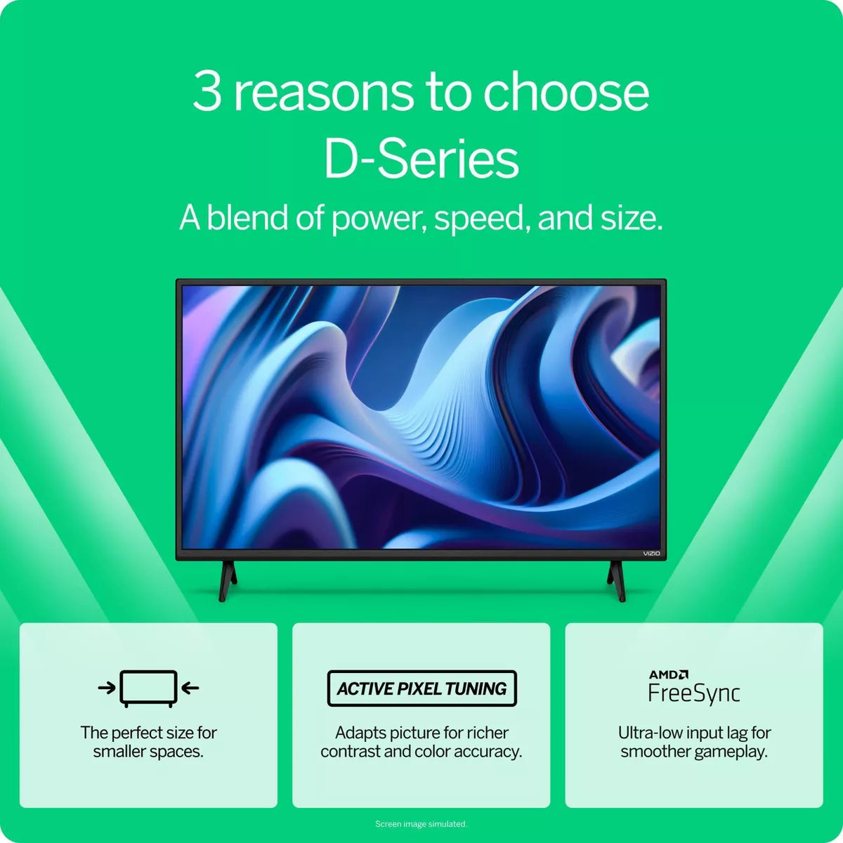 VIZIO D-Series 24" Class 1080P FHD Full-Array LED Smart TV - D24F-J09