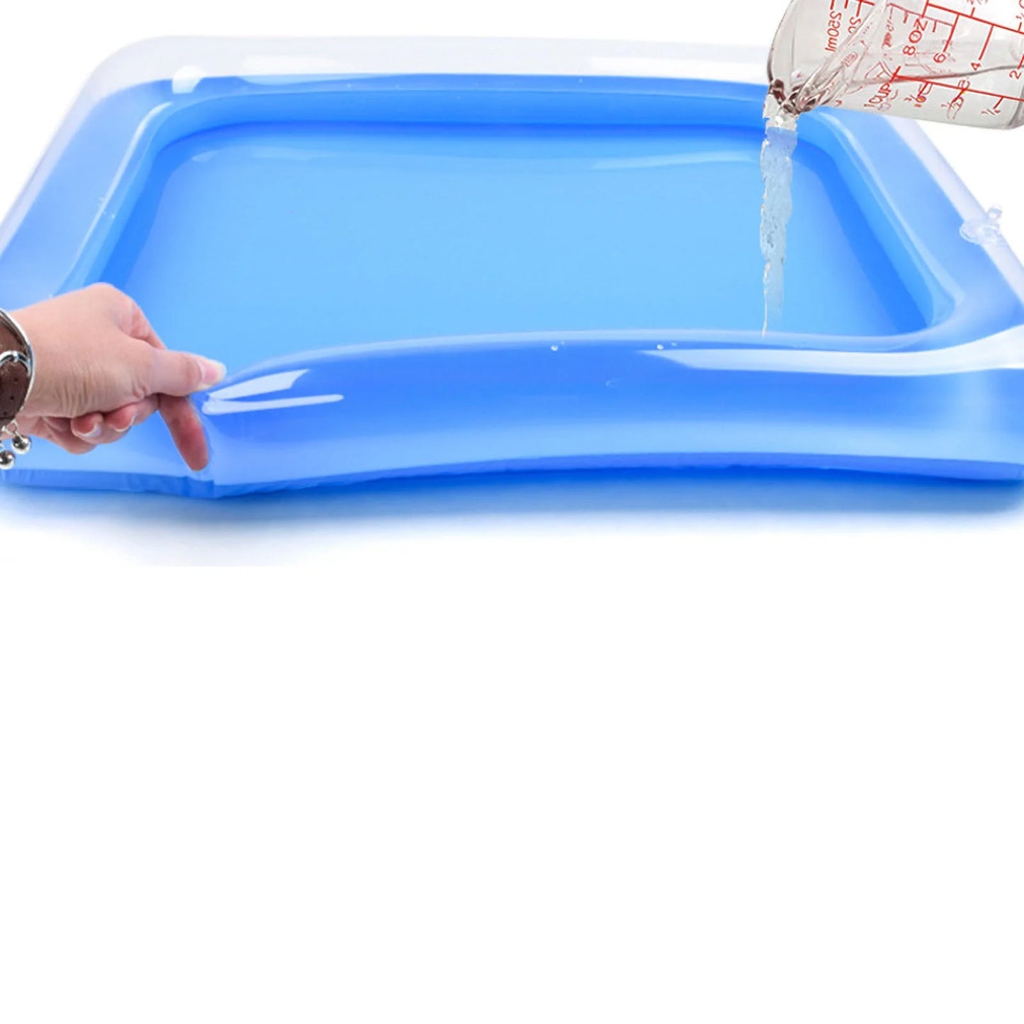 Power Sand Air Cushion Inflatable Sand Table Toy Moon Sand Fishing Tray