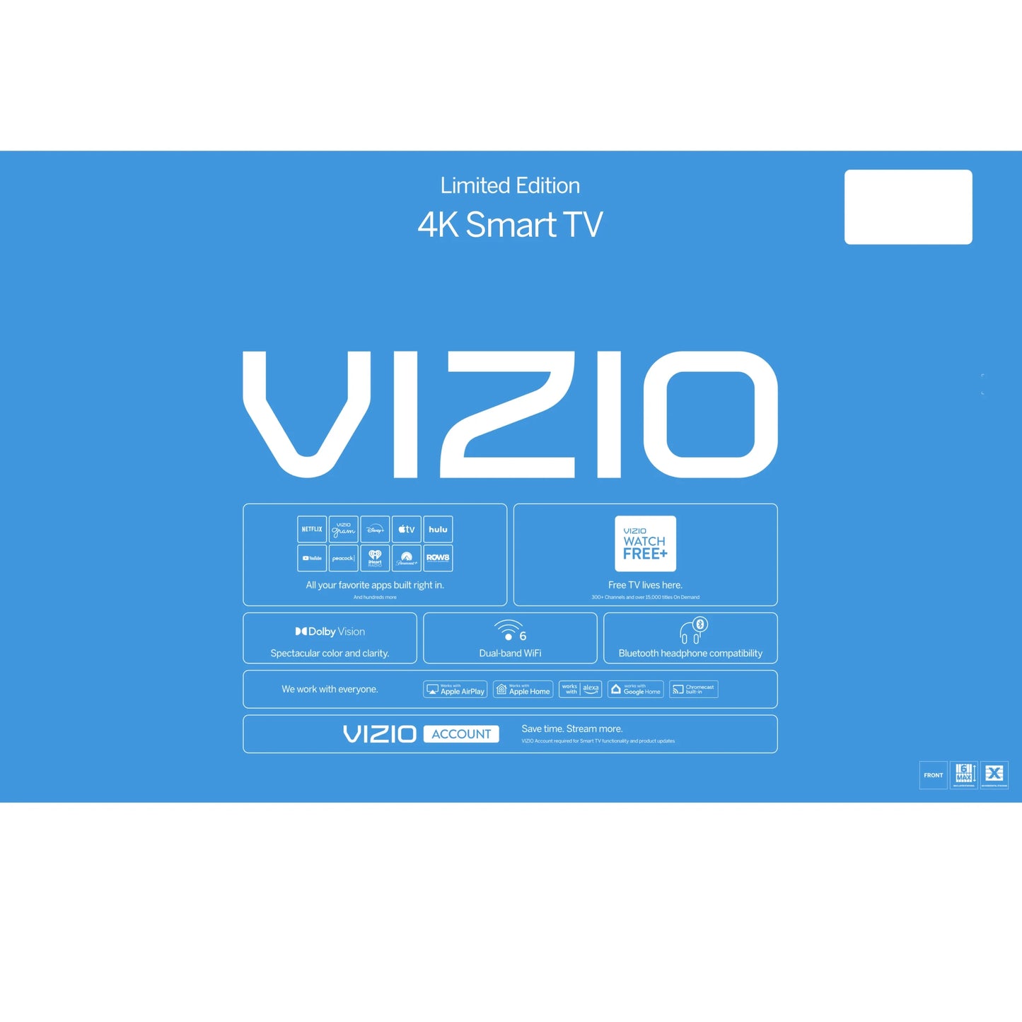 75” Class 4K UHD LED HDR Limited Edition Smart TV (NEW) V4K75S-0804