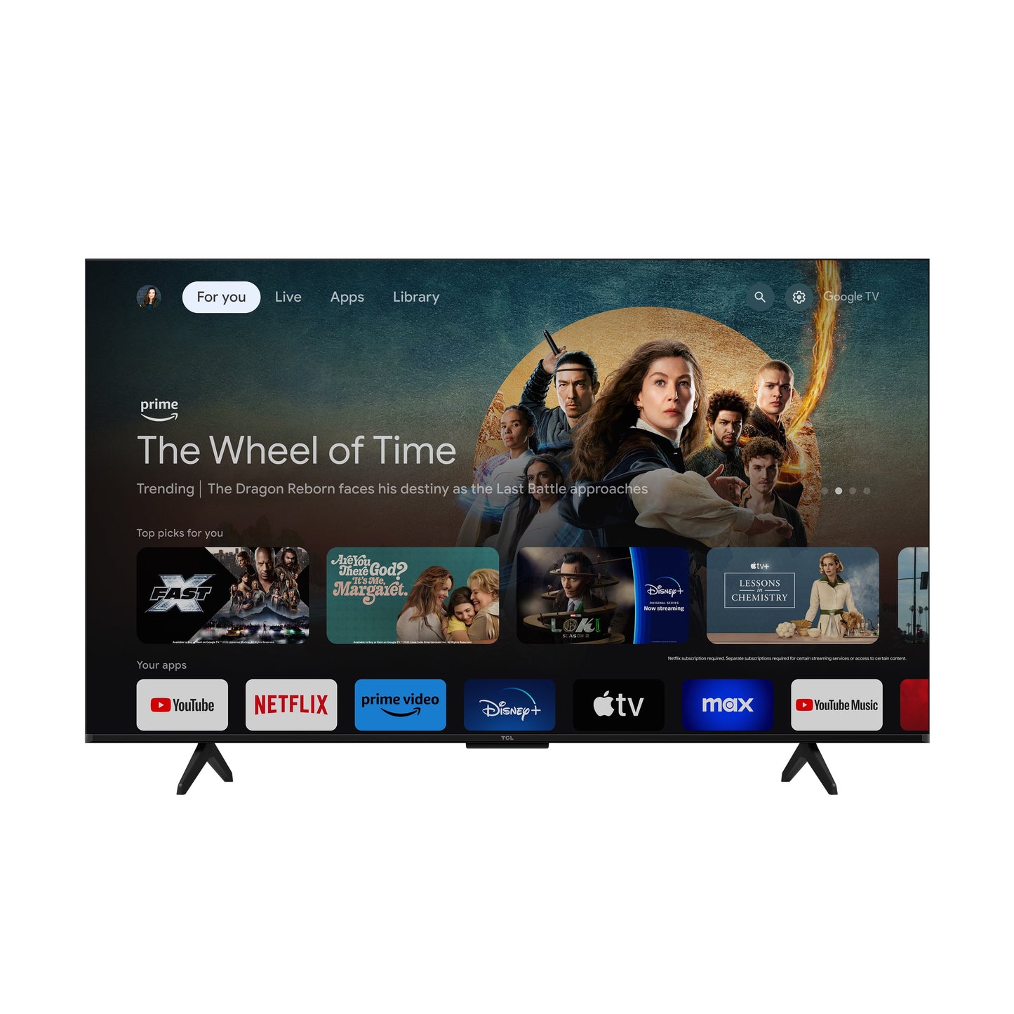 50” Class S5 (50S551G) 4K UHD HDR LED Smart TV with Google TV (NEW 2024)