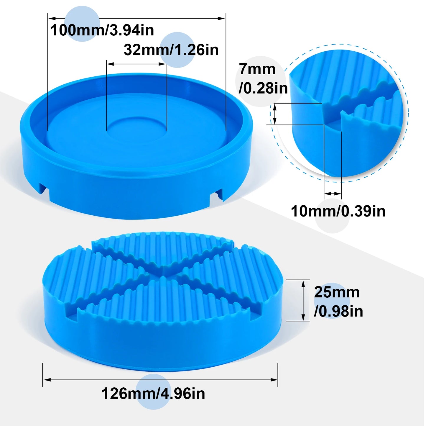 Universal Car Lift Jack Stand Rubber Pads Frame Protector Adapter Floor Slotted Car Jack Rubber Pad for Lexus Subaru Fiat Volvo