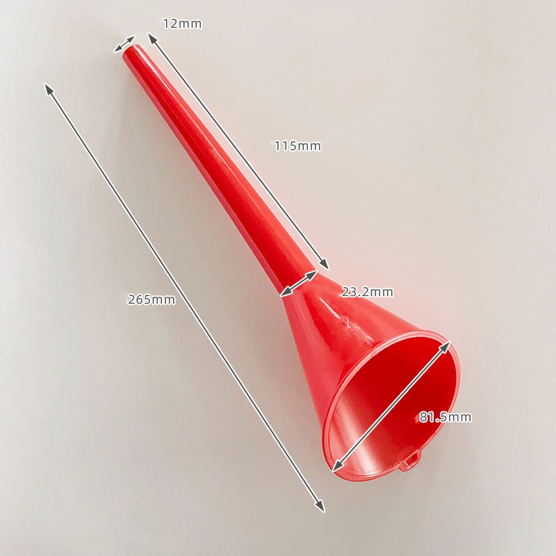 Car Funnel Gasoline Oil Fuel Filling Tools Anti-Splash Plastic Long Stem Funnel Motorcycle Refueling Tools Auto Accessories