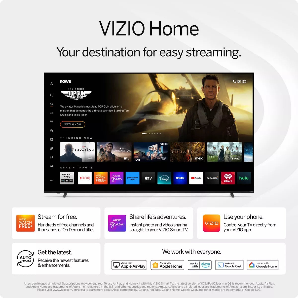 VIZIO D-Series 24" Class 1080P FHD Full-Array LED Smart TV - D24F-J09