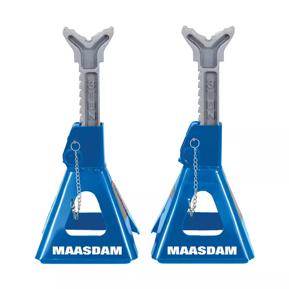 3-Ton Car Jack Stands in Blue