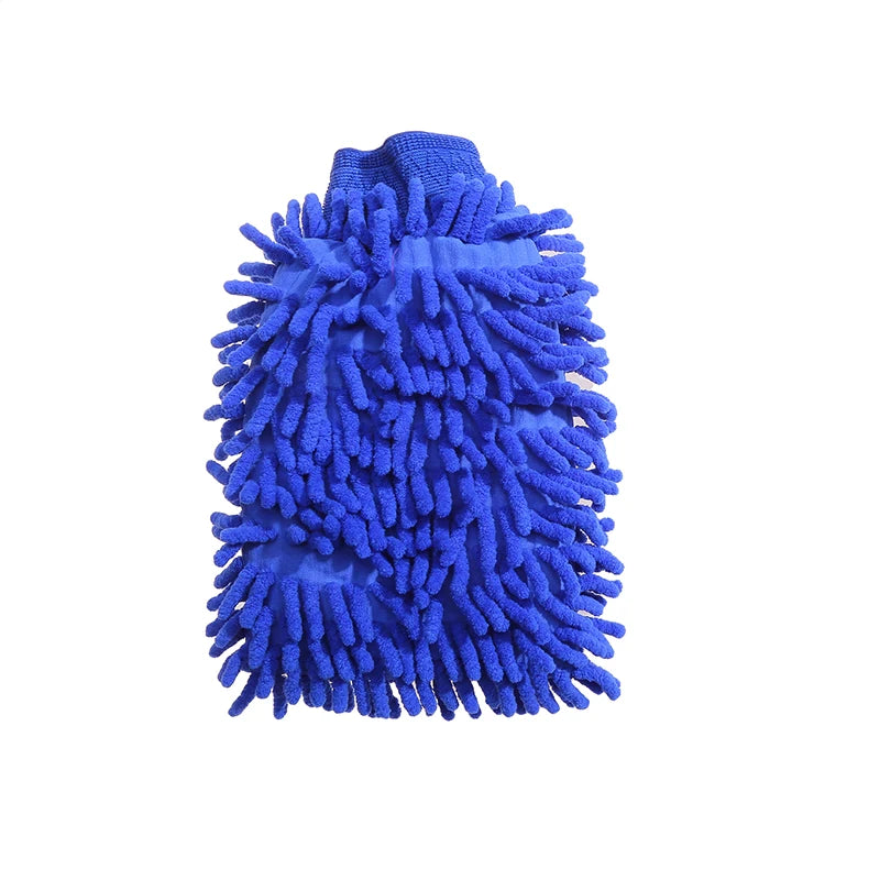 Car Wash Gloves Chenille Glove Plush Rags Thickened Double-Sided Supplies Cleaning Tools Auto Acessories Detailing