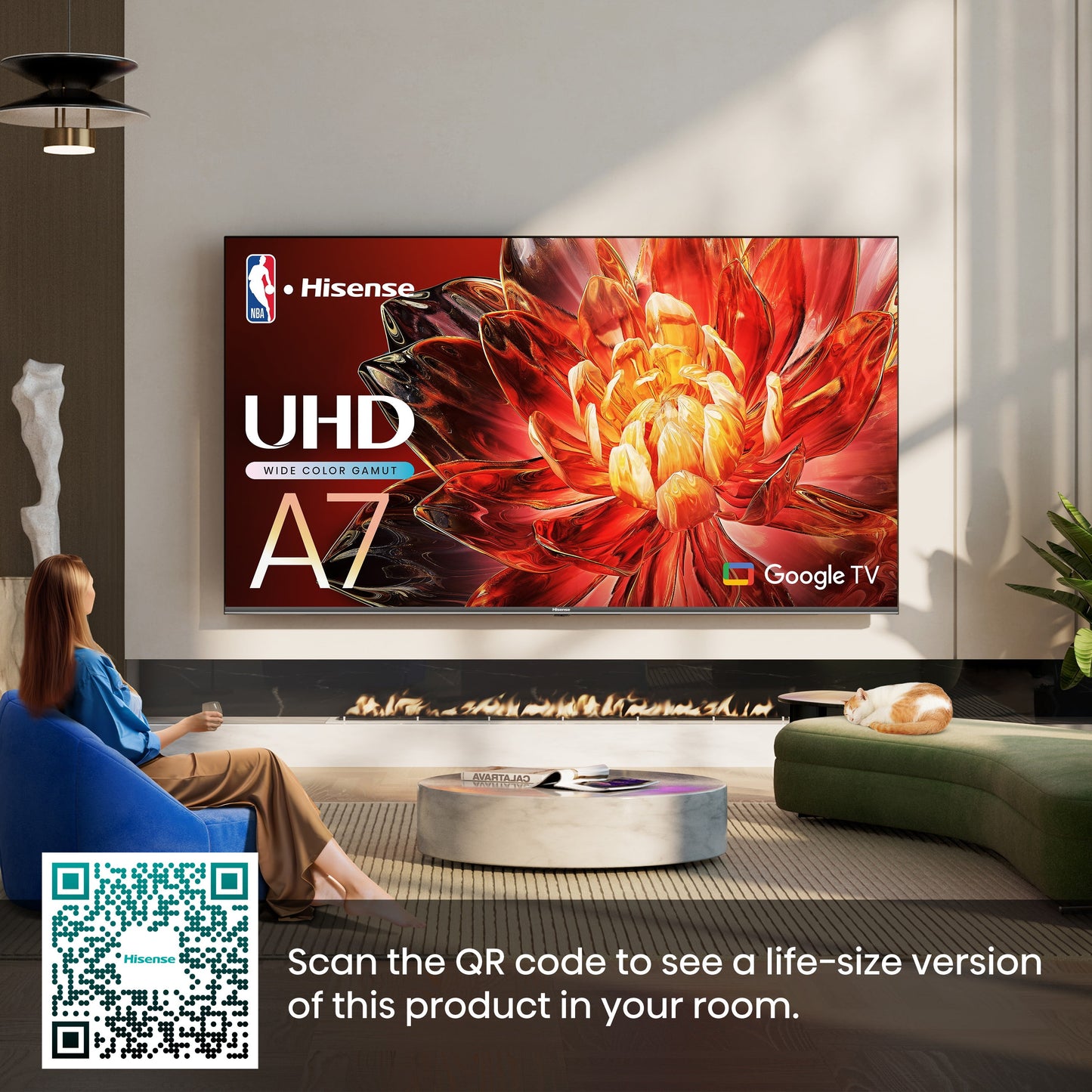 65-Inch Class A7 Series Dolby Vision HDR 4K UHD Google Smart TV (65A7N)