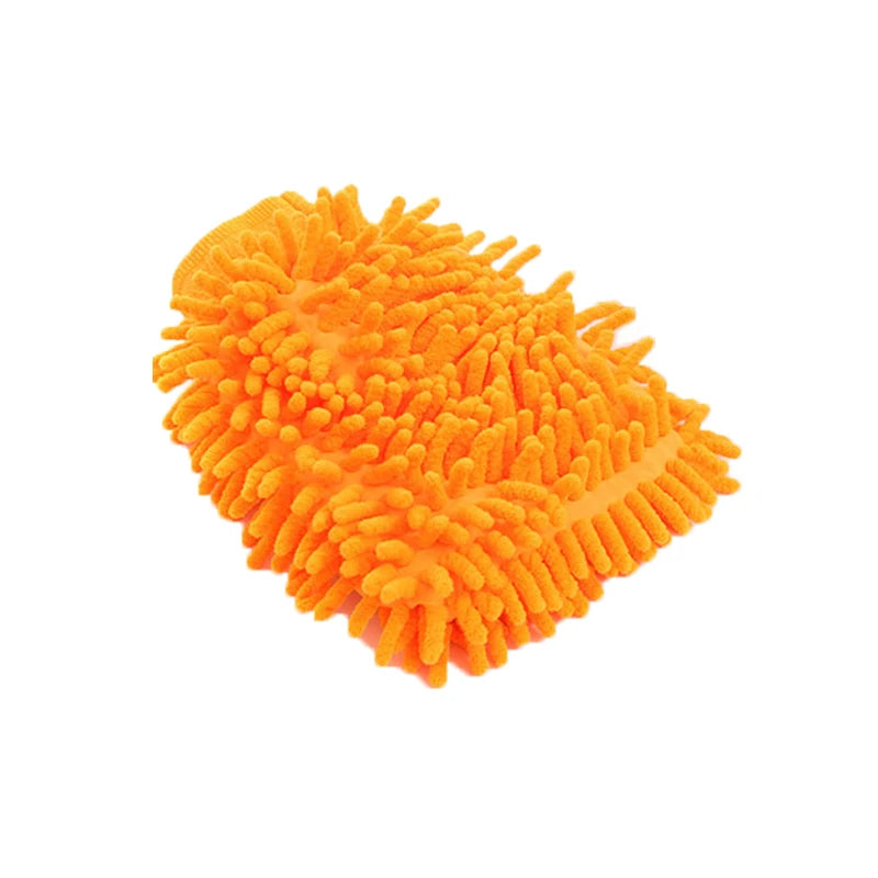 1PCS Car Wash Chenille Microfiber Car Wash Glove Mitt Soft Mesh Backing Cleaning Tools Auto Acessories Car Detailing