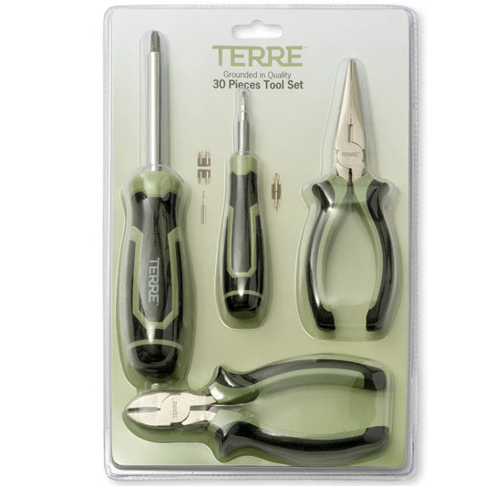 Products, 30 Piece General Purpose Tool Set, Screwdriver, Long Nose Pliers, Diagonal Cutting Pliers, General Household Hand Tool Kit, Starter Set, Home Improvement, Dorm Room, Office, Travel