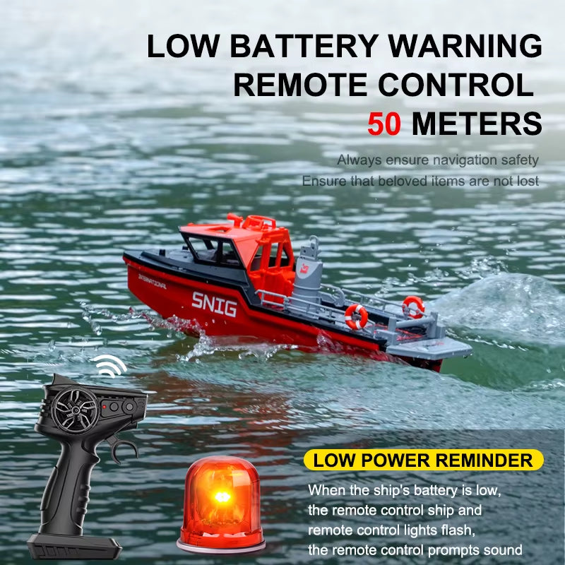 TX694 Rc Boat 2.4G 1/32 Powerful Brushless Motor Long Range Wireless Electric Remote Control Rescue Boat Model Toys Boys