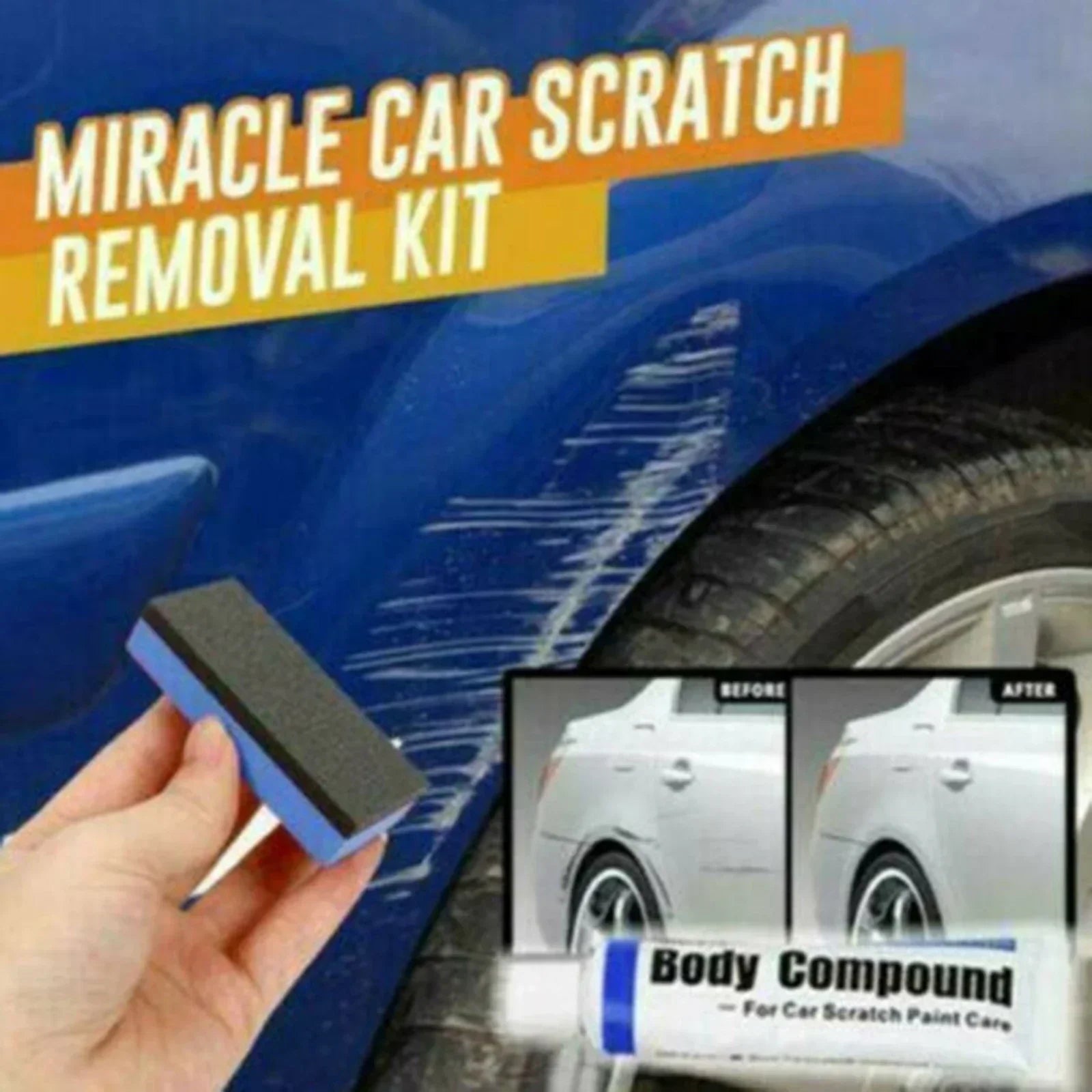 1Set Car Scratch Remover Paint Care Tools Auto Repair Polishing Auto Body Compound Paste Paint Repair Kit Auto Accessories