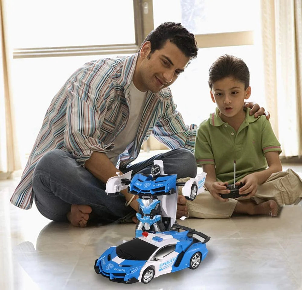 Transformer Car Toys for 4 5 6 7 8 Year Old Boys, Remote Control Car Toys for Kids Christmas Gifts