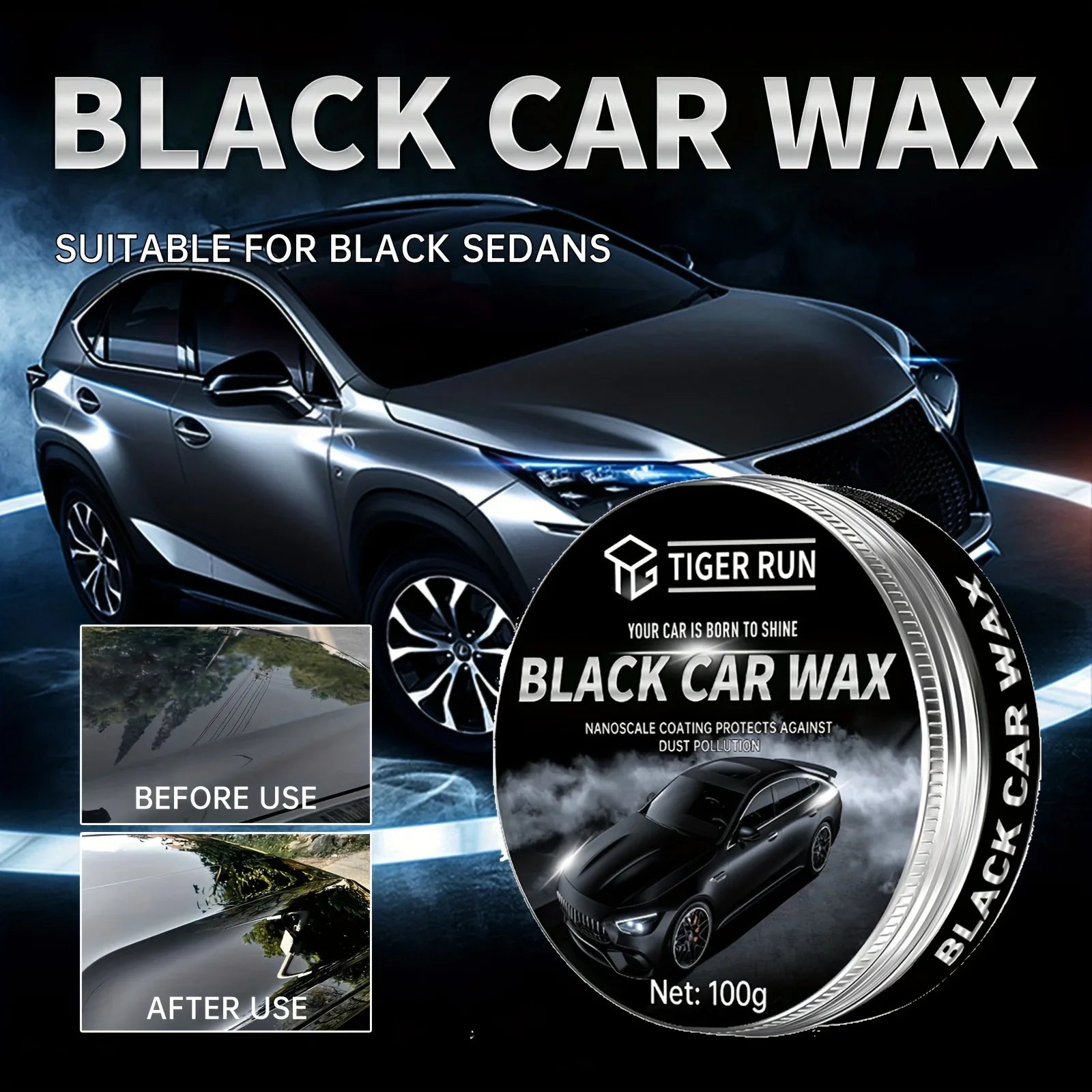 NEW Black Automotive Wax - Car Scratch Remover Paint Care Tools Auto Swirl Remover Scratches Repair Polishing Auto