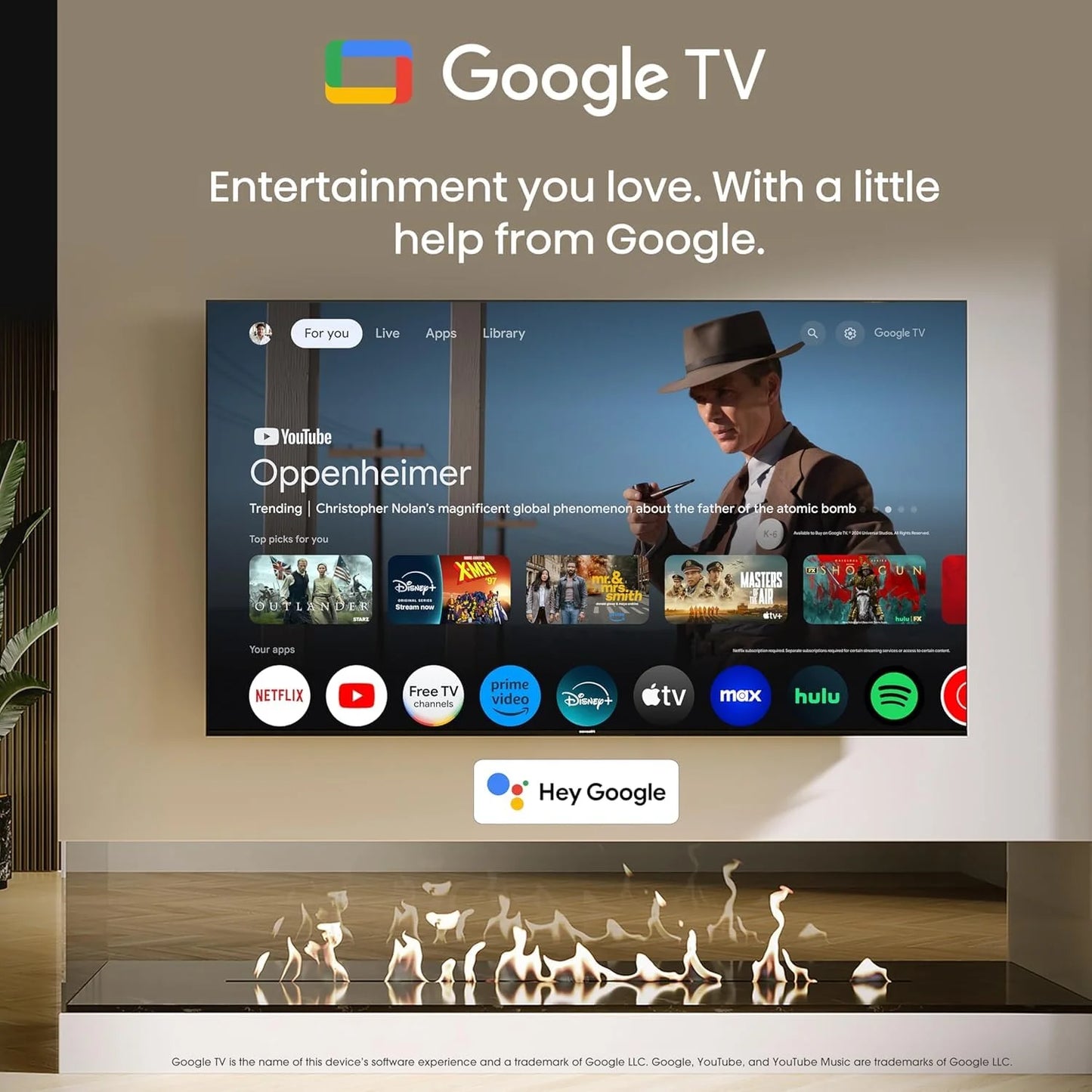 65-Inch Class QD6030G Series QLED Google Smart TV (65QD6030G, 2025 Model) - QLED, Dolby Vision, Dolby Atmos, Motion Rate 120, HDR 10+, Game Mode Plus