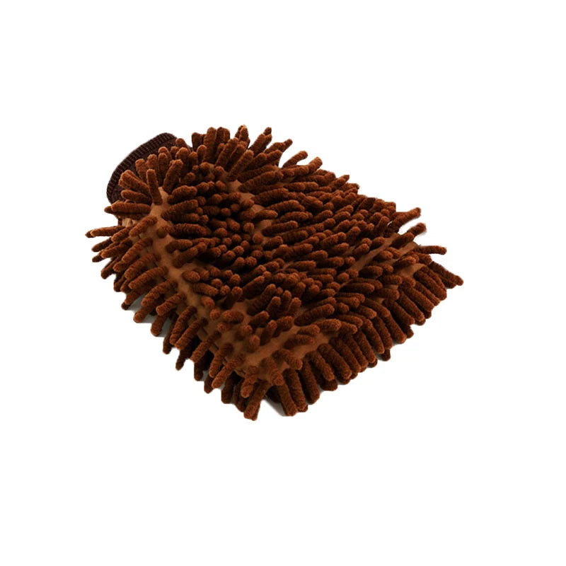1PCS Car Wash Chenille Microfiber Car Wash Glove Mitt Soft Mesh Backing Cleaning Tools Auto Acessories Car Detailing