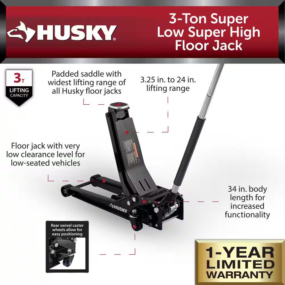 3-Ton Super Low Super High Car Jack