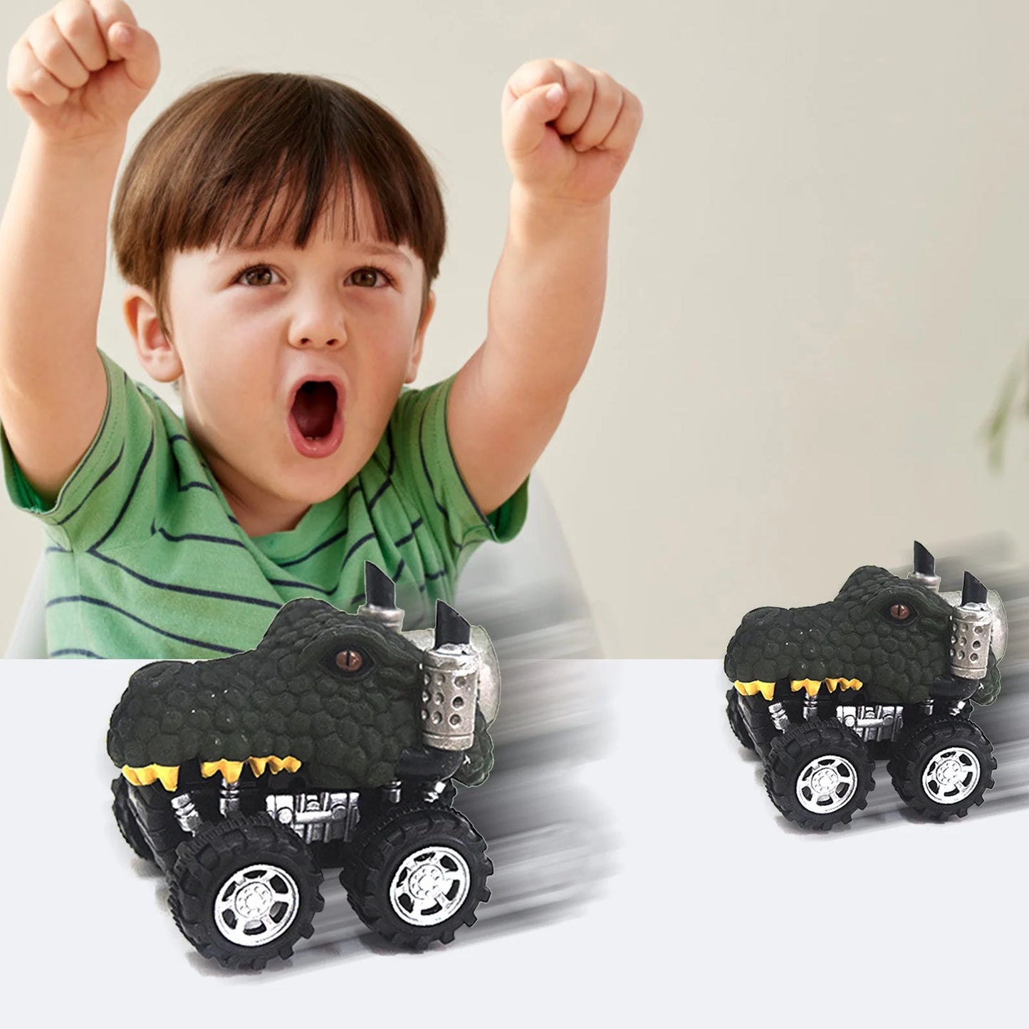 Car Toys for Boys Aged 2 3 4+ Gift Dinosaurs Toy Cars for Kids Pull Back Dinosaurs Toys for Children Dinosaur Model Mini Toy Car Gift for Boys Girls