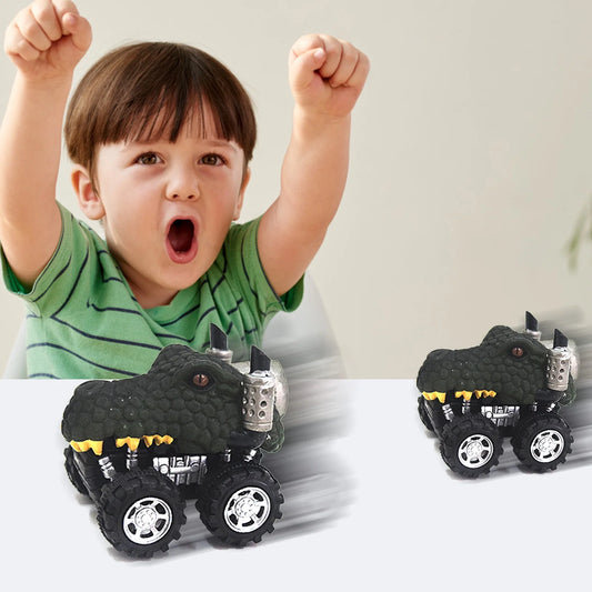 Car Toys for Boys Aged 2 3 4+ Gift Dinosaurs Toy Cars for Kids Pull Back Dinosaurs Toys for Children Dinosaur Model Mini Toy Car Gift for Boys Girls