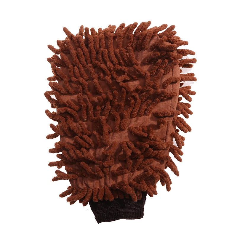 Car Wash Gloves Chenille Glove Plush Rags Thickened Double-Sided Supplies Cleaning Tools Auto Acessories Detailing