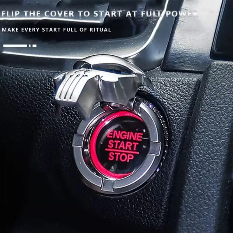 Car Engine Start Stop Switch Button Cover Decorative Auto Accessories Push Button Sticky Cover Car Interior Car-Styling