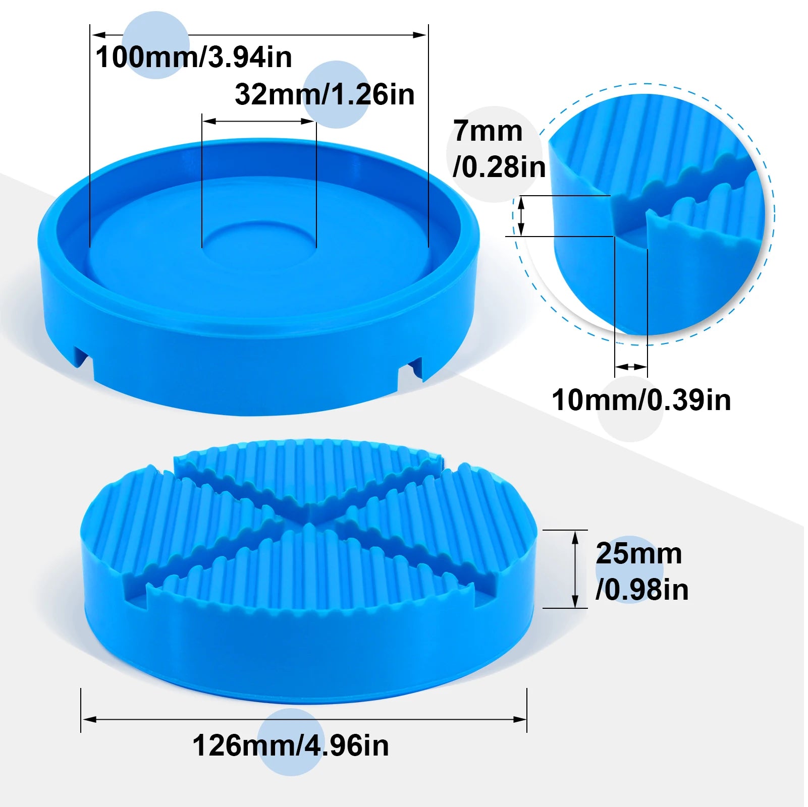 Universal Car Lift Jack Stand Rubber Pads Frame Protector Adapter Floor Slotted Car Jack Rubber Pad for Lexus Subaru Fiat Volvo
