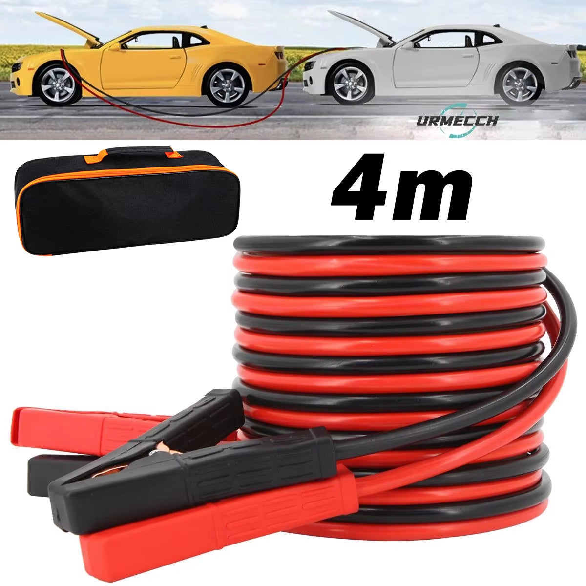 Car Emergency Power Start Cable Auto Battery Booster Jumper Copper Power Wire Kit Accessories for SUV Van RV Camper Bus