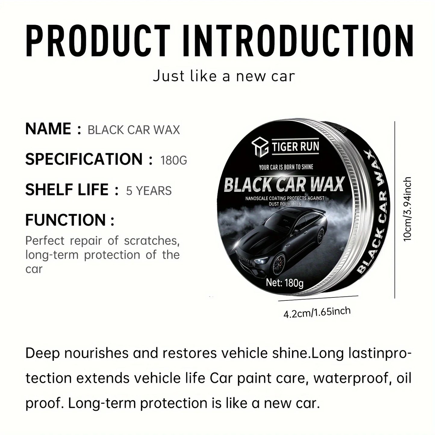 NEW Black Automotive Wax - Car Scratch Remover Paint Care Tools Auto Swirl Remover Scratches Repair Polishing Auto
