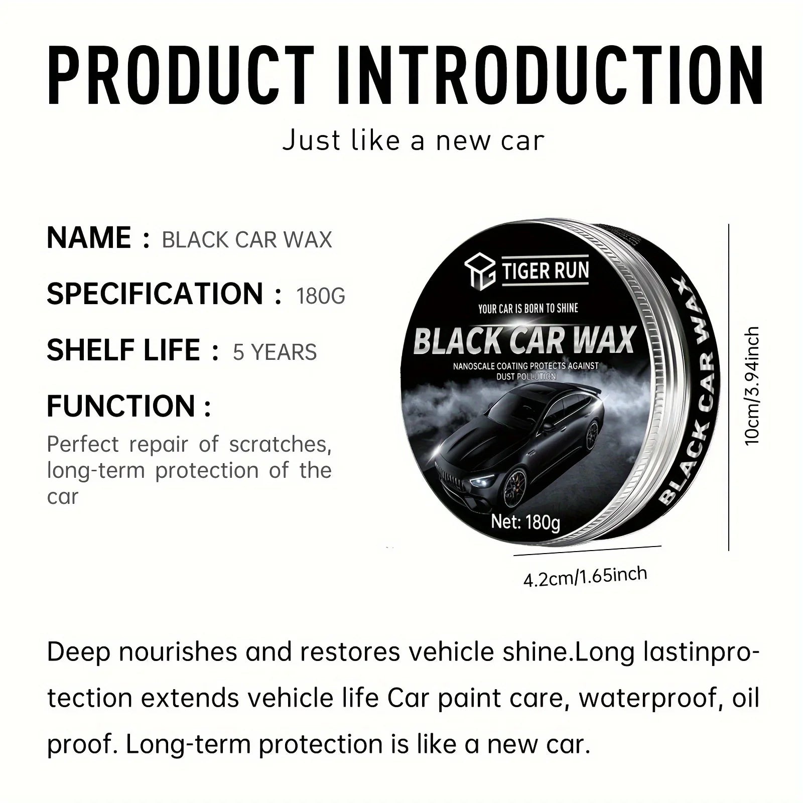 NEW Black Automotive Wax - Car Scratch Remover Paint Care Tools Auto Swirl Remover Scratches Repair Polishing Auto