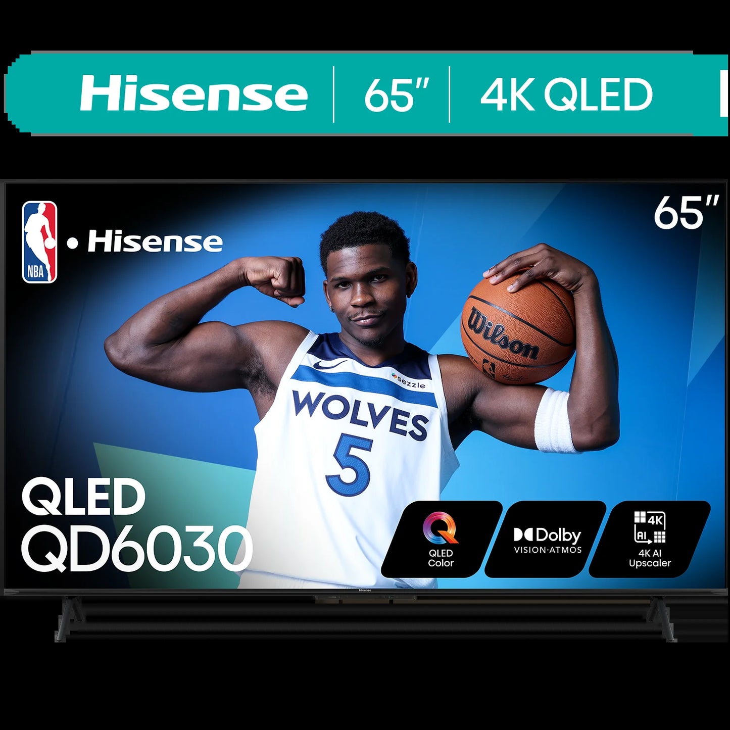 65-Inch Class QD6030G Series QLED Google Smart TV (65QD6030G, 2025 Model) - QLED, Dolby Vision, Dolby Atmos, Motion Rate 120, HDR 10+, Game Mode Plus