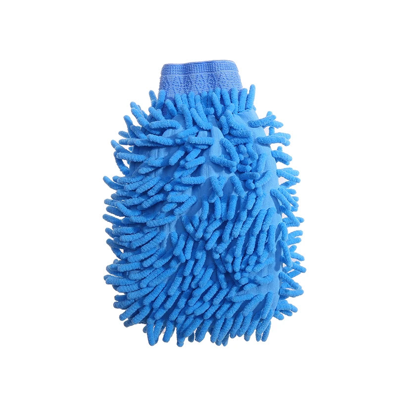 Car Wash Gloves Chenille Glove Plush Rags Thickened Double-Sided Supplies Cleaning Tools Auto Acessories Detailing