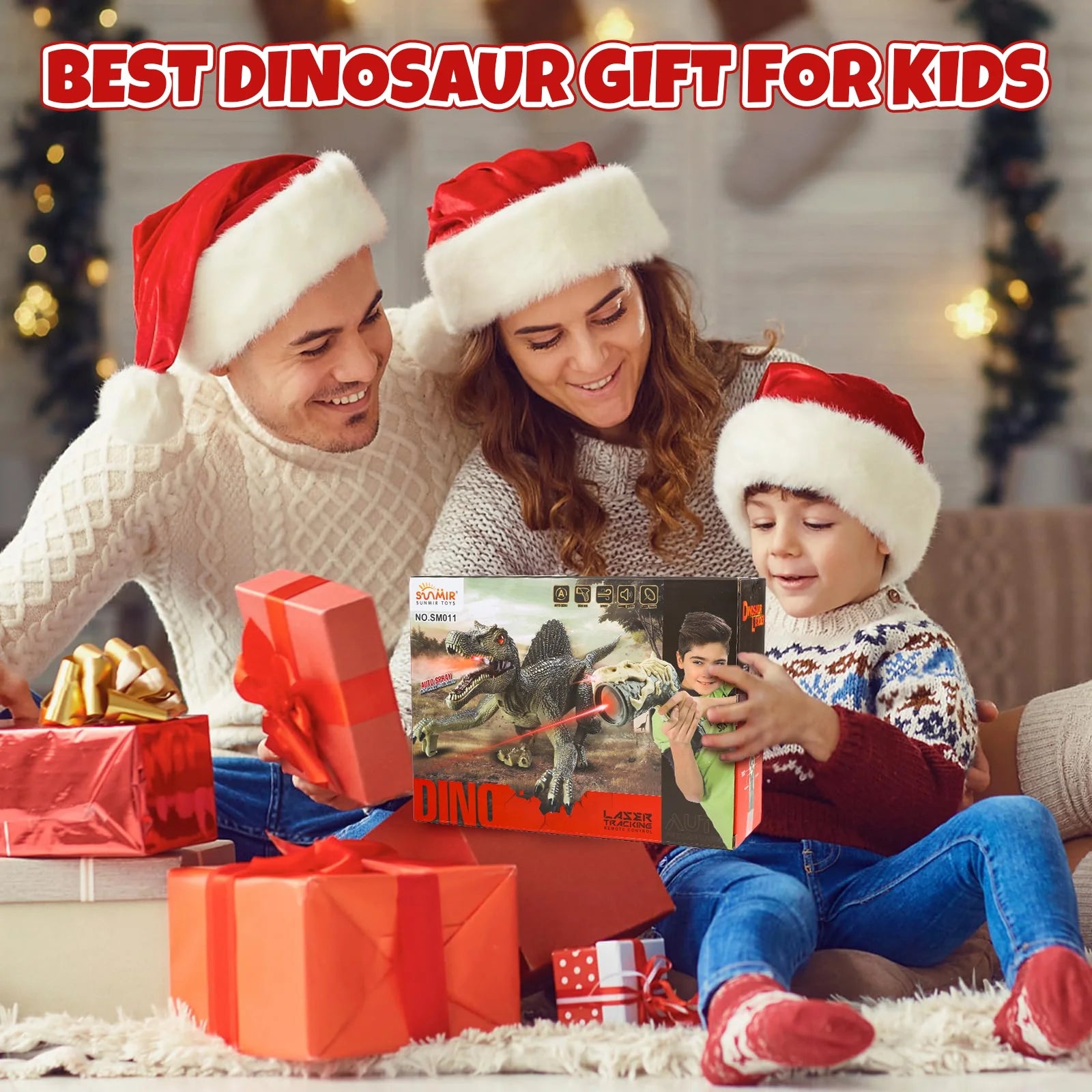 Remote Control Dinosaur Toys for Boys 3-6 Years, Electronic RC Spinosaurus Robot Dinosaurs with Spray & Light & Roar, Realistic Walking T-Rex Toys Christmas Gifts for Boys and Girls 6-12