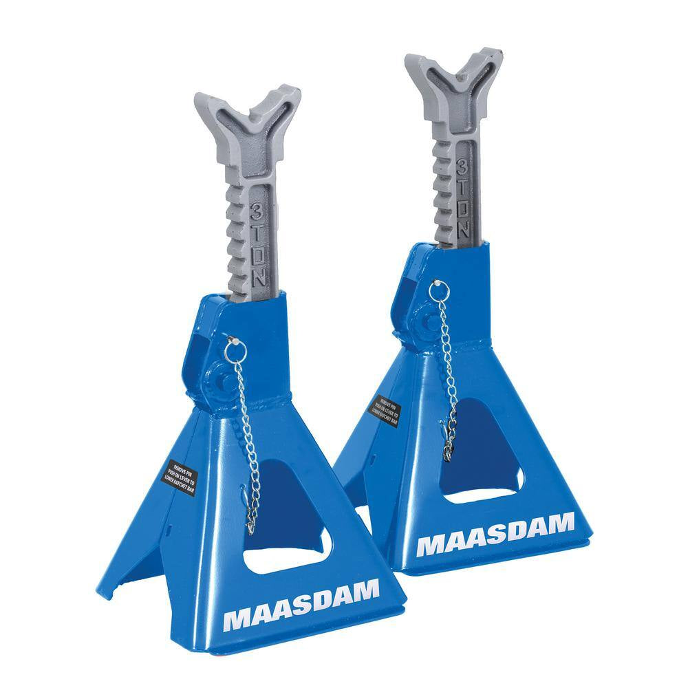 3-Ton Car Jack Stands in Blue