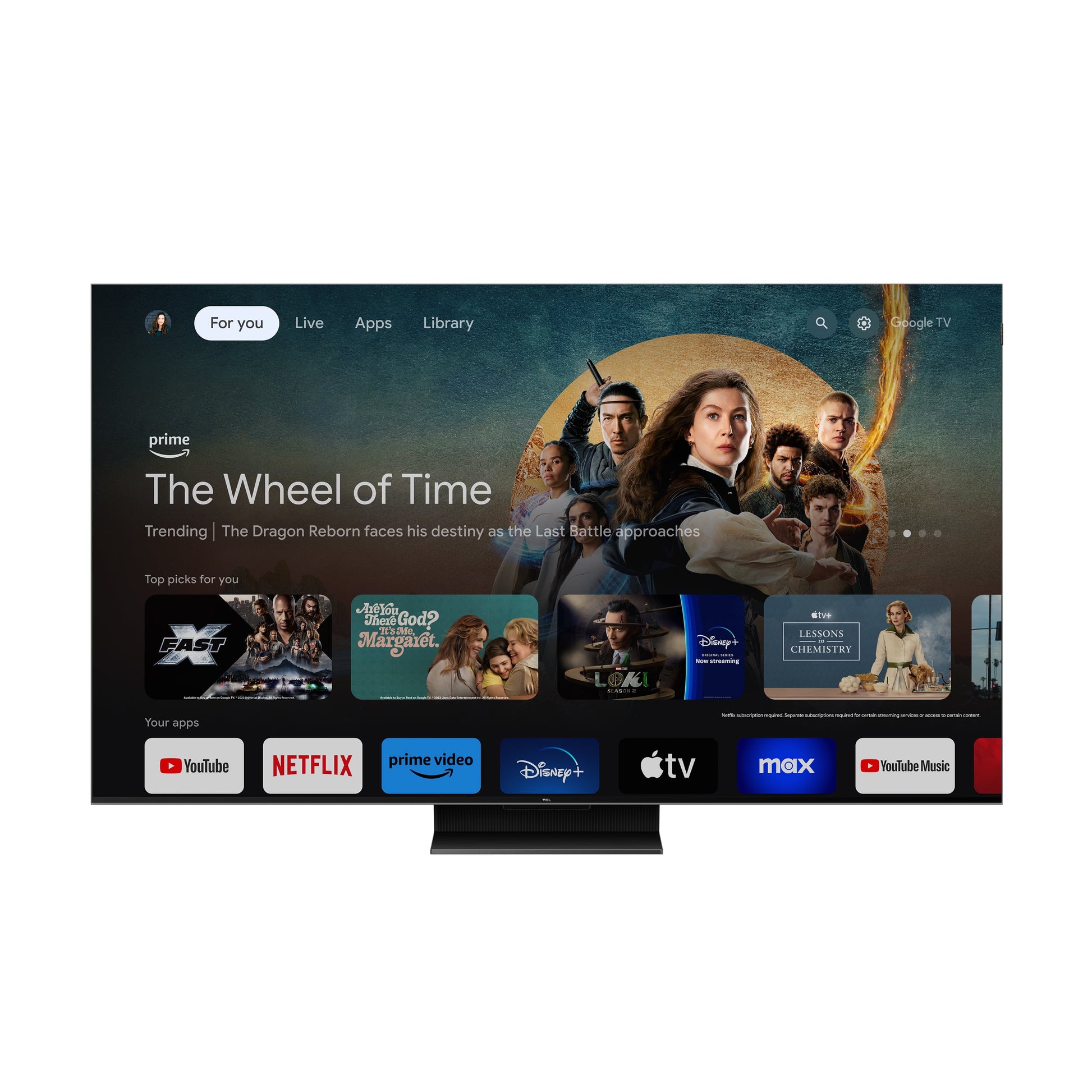 65” Class QM7 (65QM751G) 4K UHD HDR QD Mini-Led Smart TV with Google TV (NEW 2024)